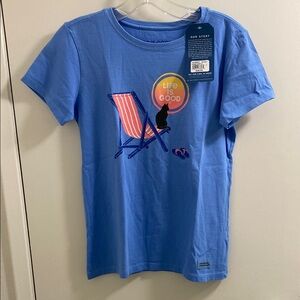 Life is Good Blue T shirt